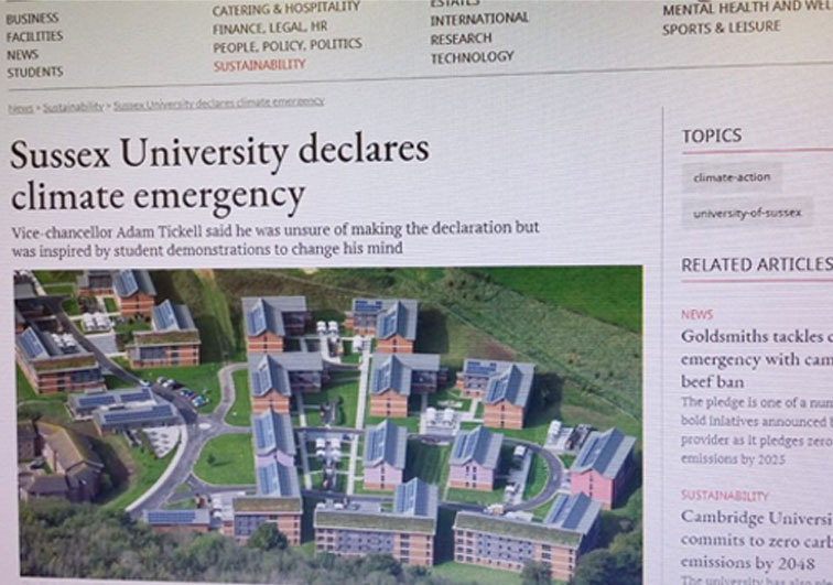 University Business article puts a spotlight on University of Sussex’s solar pv installation