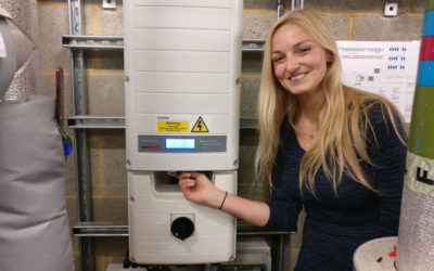 University of Sussex student wins the opportunity to switch the solar PV system on